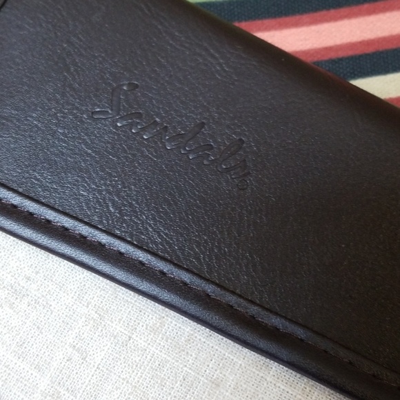 Linen and Leather Document Folder - Picture 4 of 5